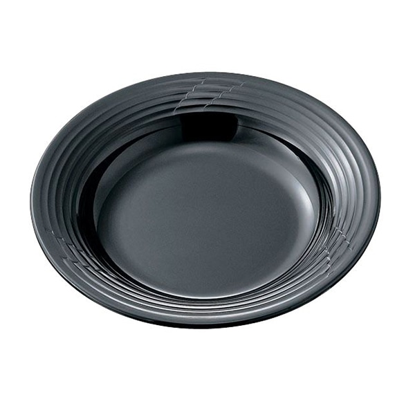 >台和 メラミン食器 スープ皿 リップルノワール ED-220-BK 1枚(ご注文単位1枚)【直送品】