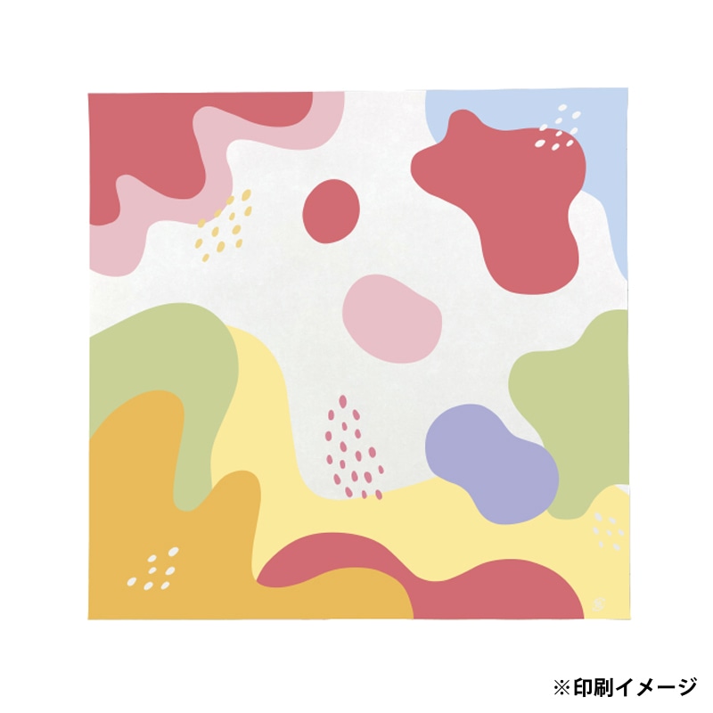 【オリジナル印刷】特注クレープ包装紙 255×250mm 4色カラー印刷　10000枚