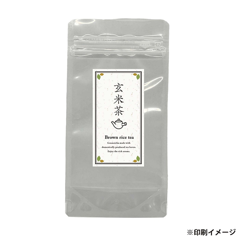 【オリジナル印刷】ナイロンスタンドパウチチャック袋 LZ－10 4色カラーラベル貼り加工　1500枚