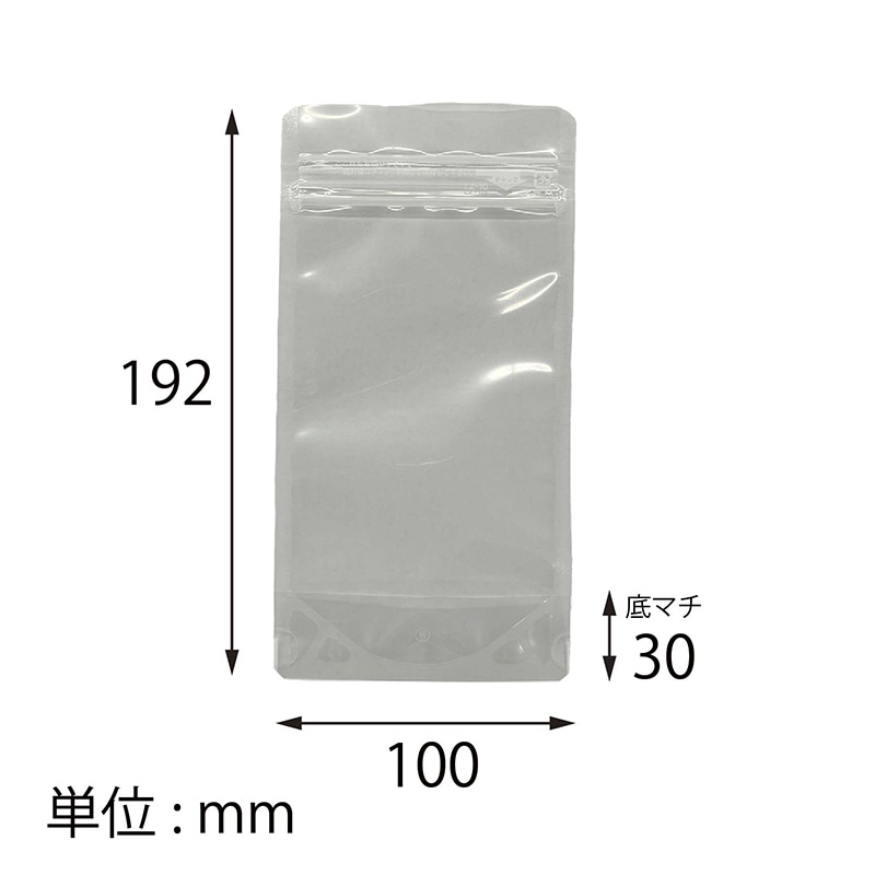 【オリジナル印刷】ナイロンスタンドパウチチャック袋 LZ-10 4色カラーラベル貼り加工 1500枚