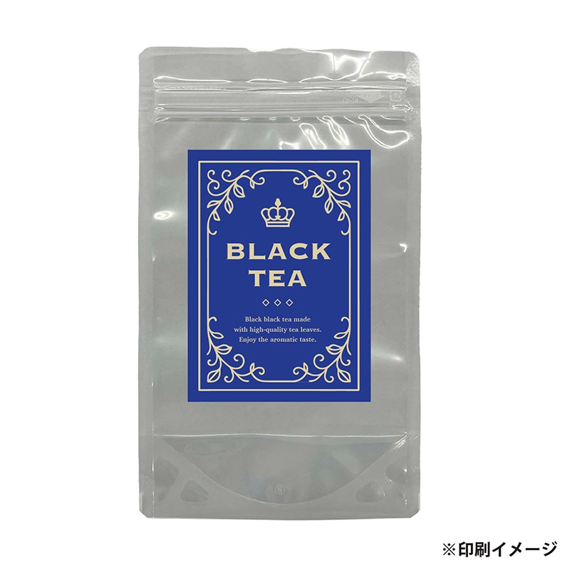 【オリジナル印刷】ナイロンスタンドパウチチャック袋 LZ－14 4色カラーラベル貼り加工　1000枚