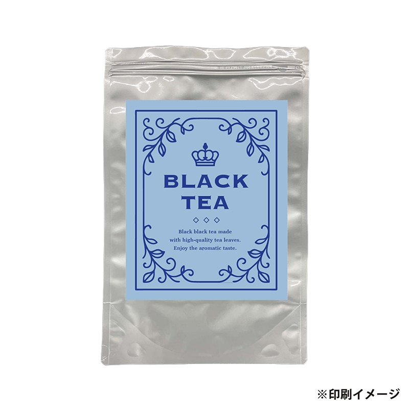 【オリジナル印刷】アルミスタンドパウチチャック袋 AL－24 4色カラーラベル貼り加工　400枚 400枚