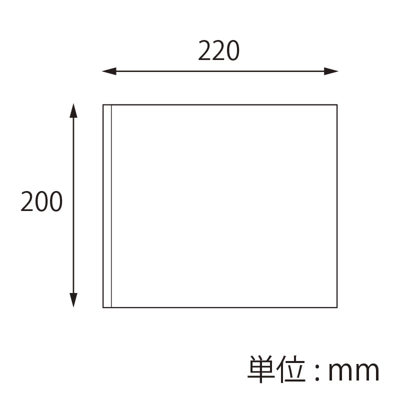 【オリジナル印刷】特注小ロットバーガー袋 L-200-220 白 1色 1000枚