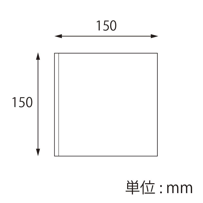 【オリジナル印刷】特注小ロットバーガー袋 L-150-150 白 1色 3000枚