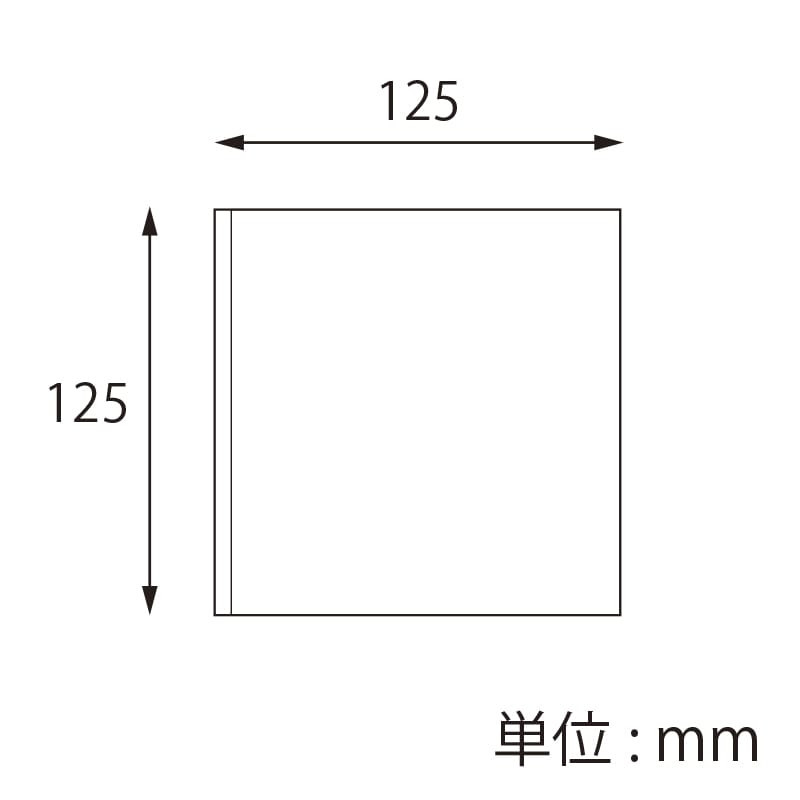 【オリジナル印刷】特注小ロットバーガー袋 L-125-125 白 1色 1000枚