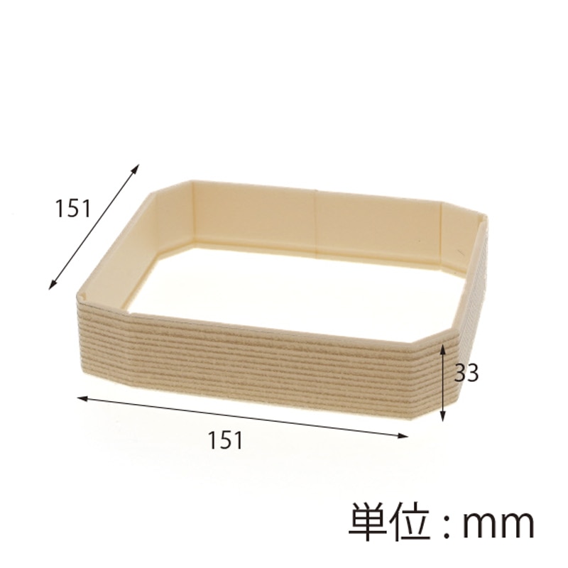 【オリジナル印刷】特注弁当容器 ワン折重 縁 隅切50(33) 杉 1色印刷 400枚
