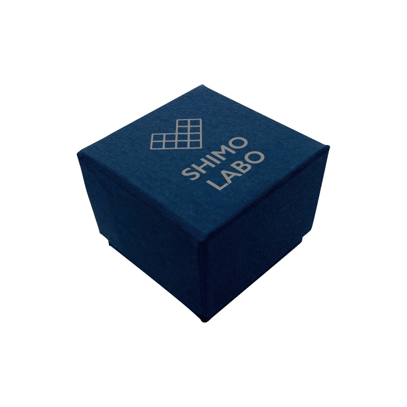 【オリジナル印刷】ジュエリーBOX REP216　紺 1色印刷　60個