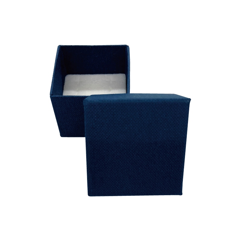 【オリジナル印刷】ジュエリーBOX REP216　紺 1色印刷　120個