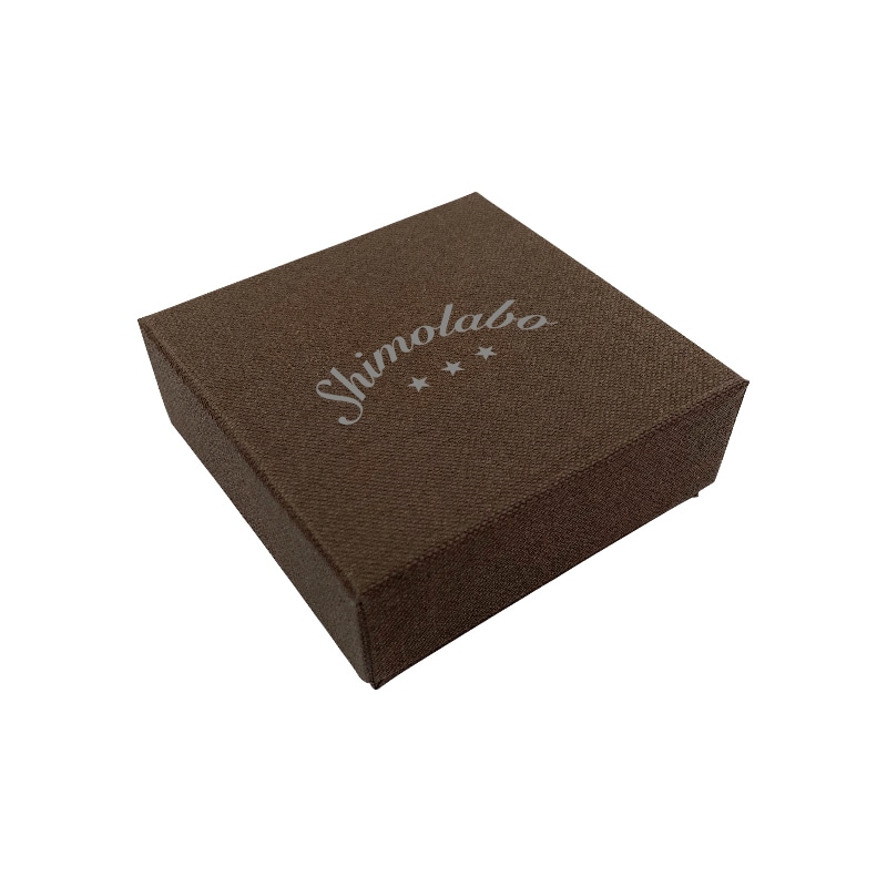 【オリジナル印刷】ジュエリーBOX REP217　焦茶 1色印刷　60個