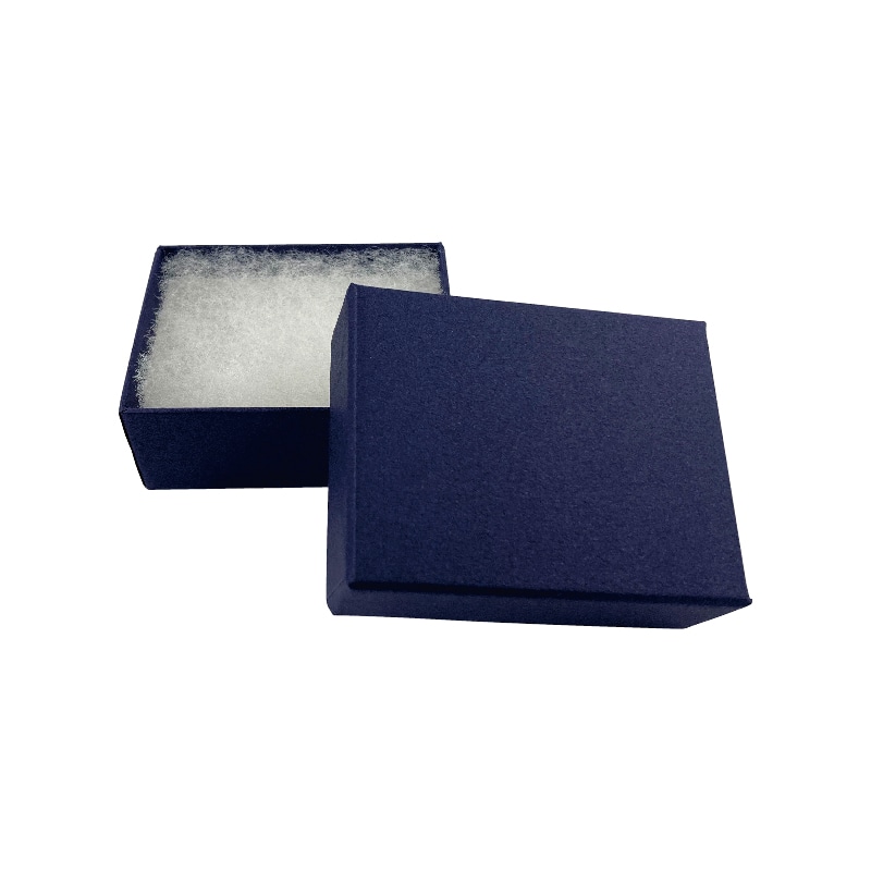 【オリジナル印刷】ジュエリーBOX RE87 紺 1色印刷 120個