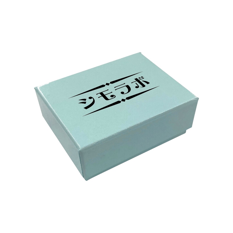 【オリジナル印刷】ジュエリーBOX RE87　ブルー 1色印刷　120個