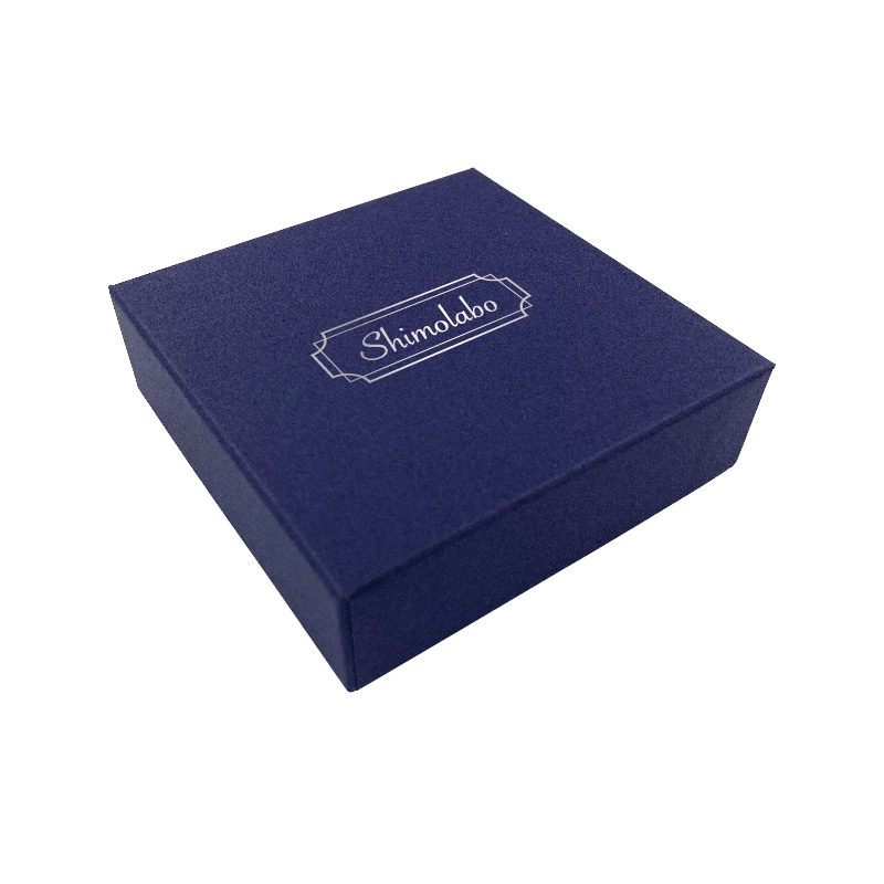 【オリジナル印刷】ジュエリーBOX F85　紺 1色印刷　120個