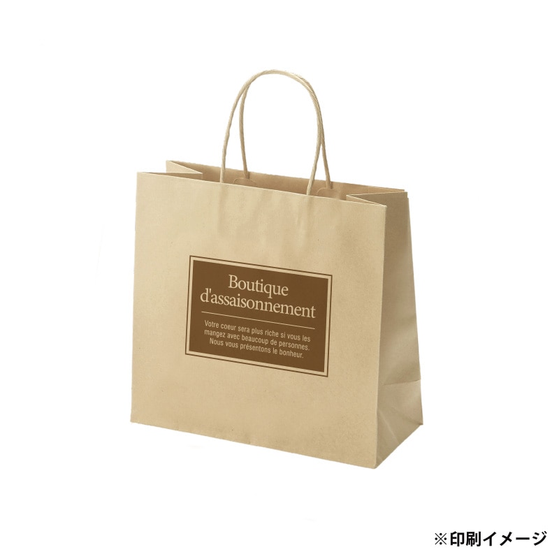 【オリジナル印刷】スムースB26－16　未晒120g（茶） ベタ印刷なし1色印刷　3000枚 オプション　なし 3000枚