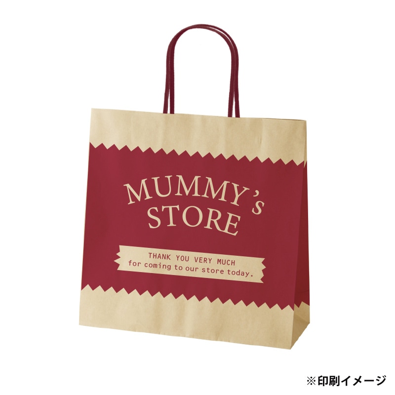 【オリジナル印刷】スムースB3才 未晒120g(茶) ベタ印刷あり1色印刷 3000枚 オプション アクリル紐芯入カラー ニス 3000枚
