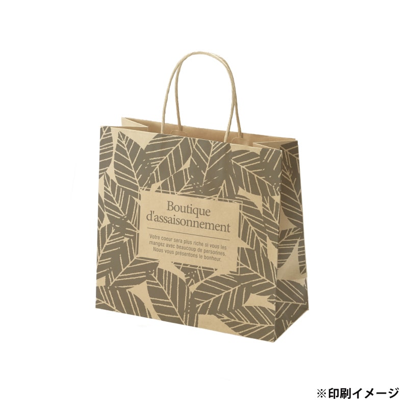 【オリジナル印刷】スムースB26－16　未晒120g（茶） ベタ印刷あり1色印刷　3000枚 オプション　ニス 3000枚