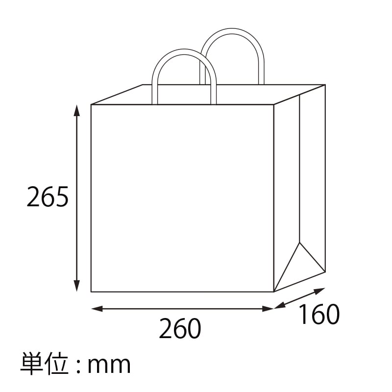 【オリジナル印刷】スムースB26-16 片艶・晒120G ベタ印刷なし2色印刷 1000枚 オプション PP紐カラー ニス 1000枚