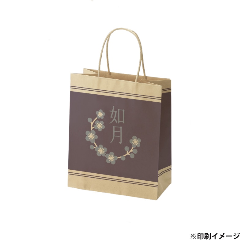 【オリジナル印刷】スムースB22-12 未晒100g(茶) ベタ印刷あり2色印刷 1000枚 オプション なし 1000枚