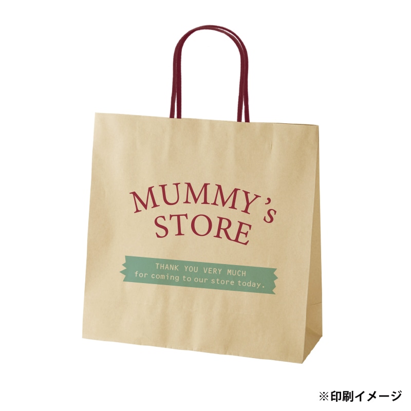 【オリジナル印刷】スムースB3才 未晒120g(茶) ベタ印刷なし2色印刷 3000枚 オプション アクリル紐芯入カラー ニス 3000枚