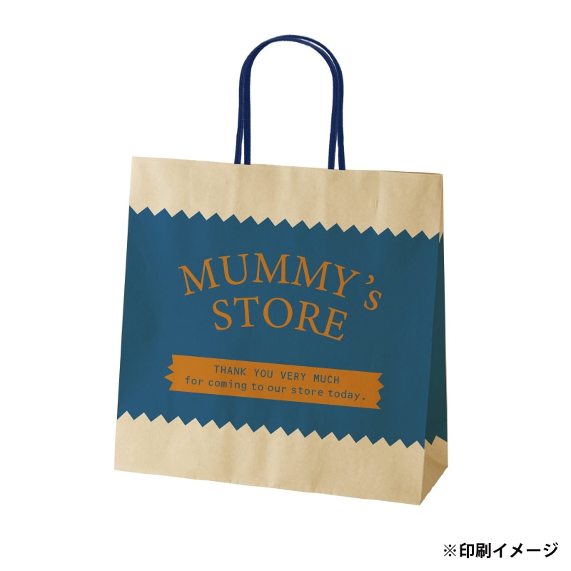 【オリジナル印刷】スムースB3才 未晒120g(茶) ベタ印刷あり2色印刷 3000枚 オプション アクリル紐芯入カラー替え 3000枚