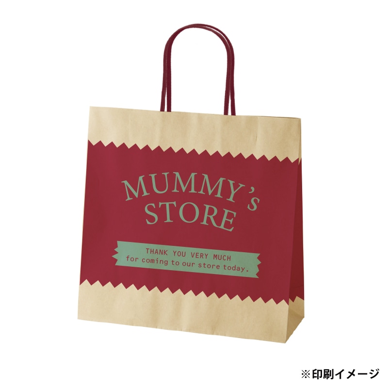 【オリジナル印刷】スムースB3才 未晒120g(茶) ベタ印刷あり2色印刷 3000枚 オプション アクリル紐芯入カラー ニス 3000枚