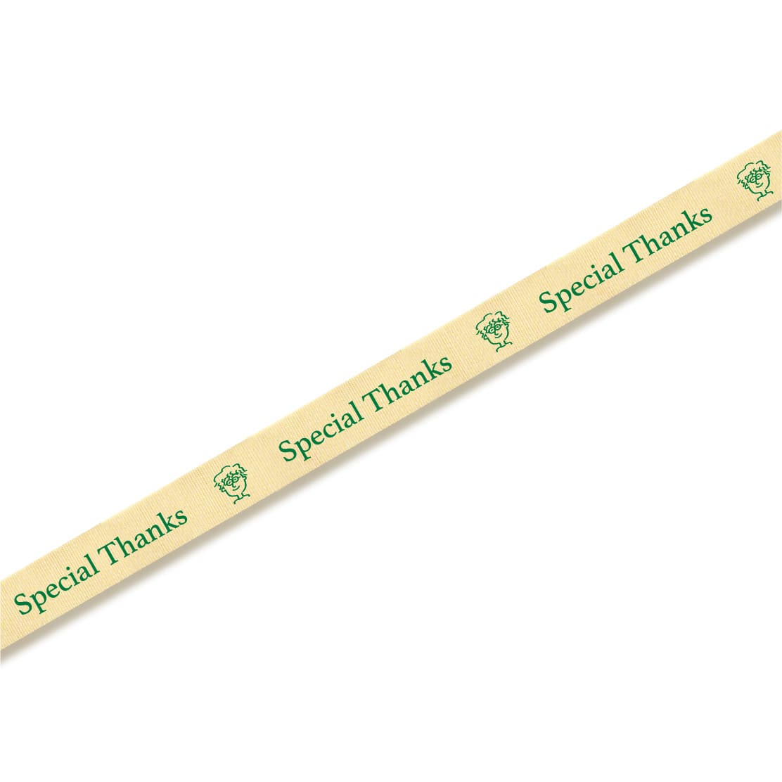 【オリジナル印刷】名入れリボン印刷 1色シルク印刷　6巻 グログラン　16mm 6巻