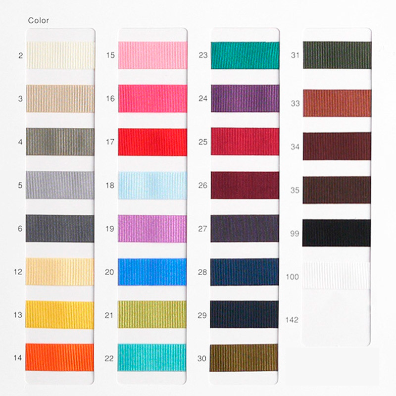 【オリジナル印刷】名入れリボン印刷 2色シルク印刷 12巻 グログラン 18mm 12巻