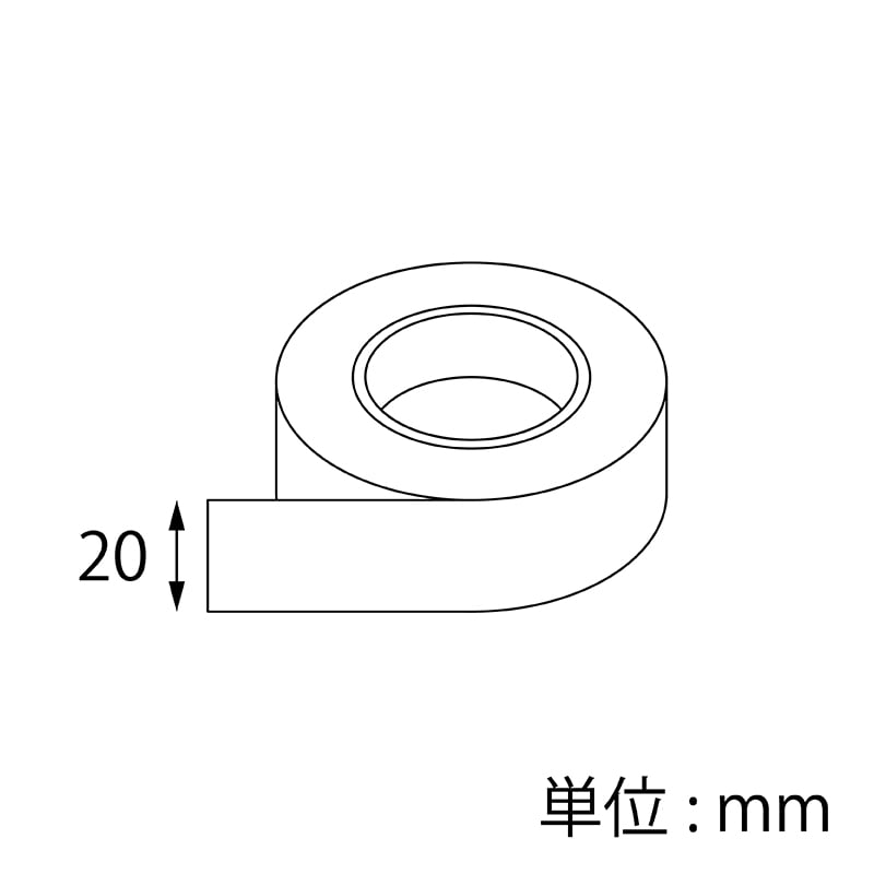 【オリジナル印刷】ドリームマスキングテープ 20mm×10M巻 4色印刷 ロット133巻