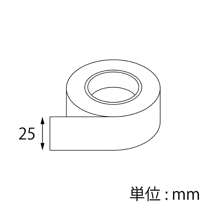 【オリジナル印刷】ドリームマスキングテープ 25mm×10M巻 4色印刷 ロット23巻
