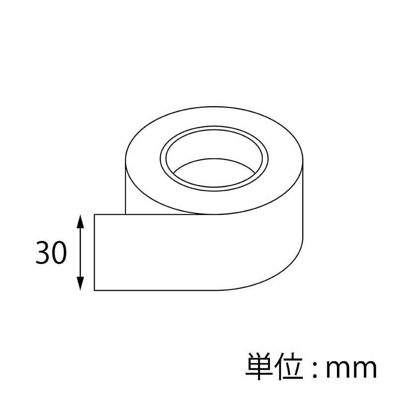 【オリジナル印刷】ドリームマスキングテープ 30mm×10M巻 4色印刷 ロット6巻