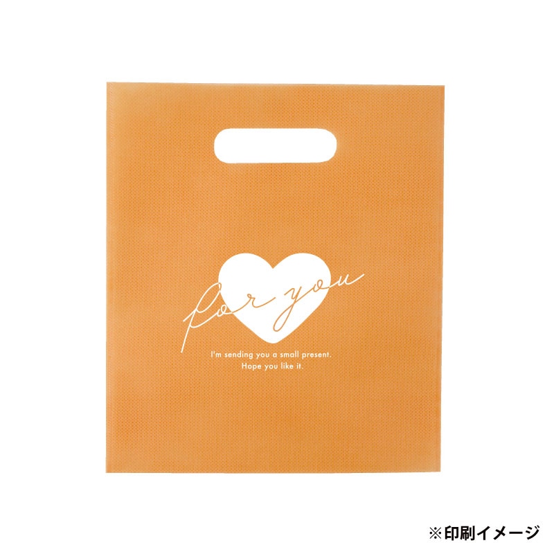 【オリジナル印刷】不織布片面1色印刷 ミニ小判抜きバッグ 全5色 SW2530 ロット100枚