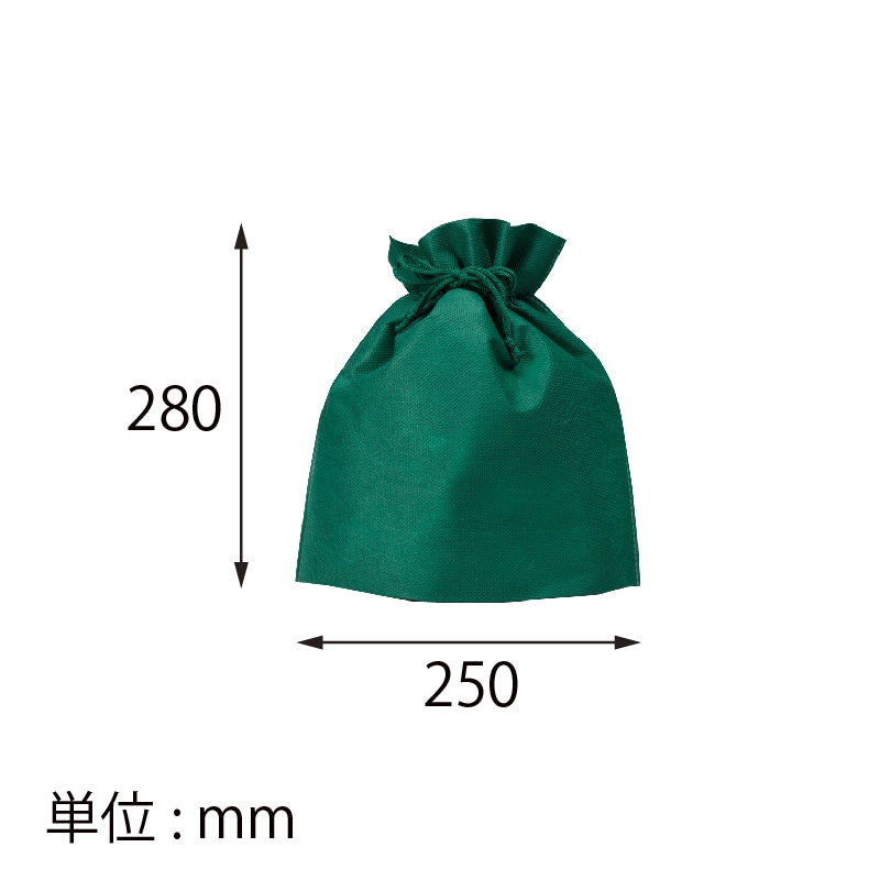 【オリジナル印刷】不織布片面1色印刷 巾着大 全40色 SW2528 ロット1000枚