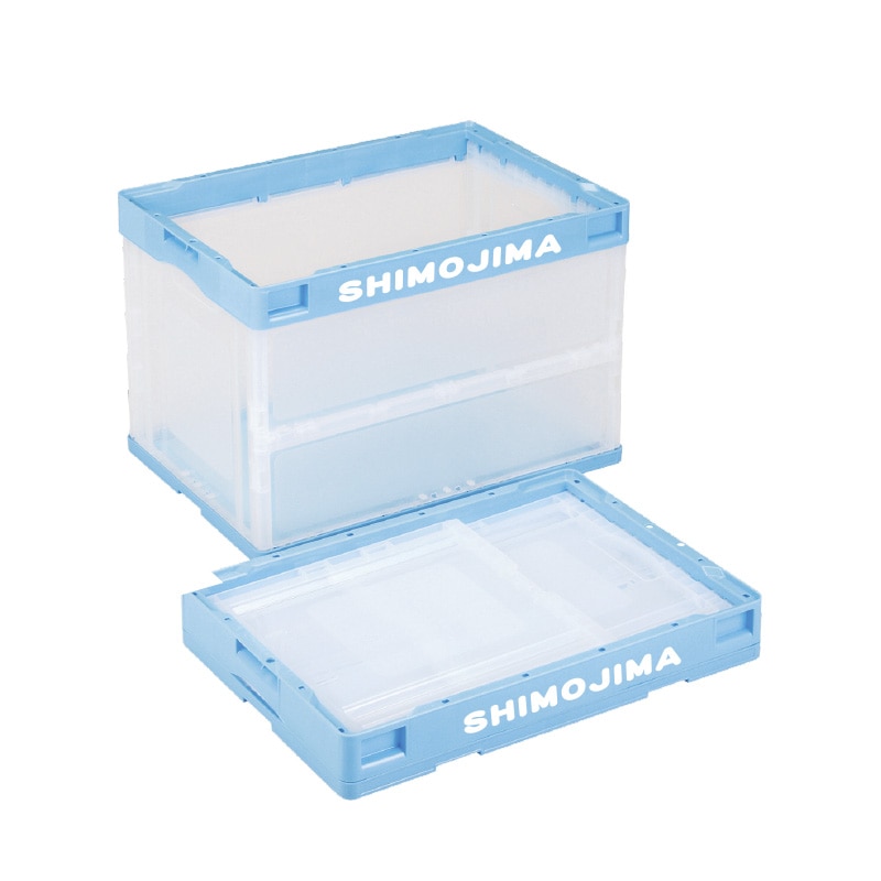 【オリジナル印刷】折りコン CBS61NR ブルー透明 1色印刷 20個