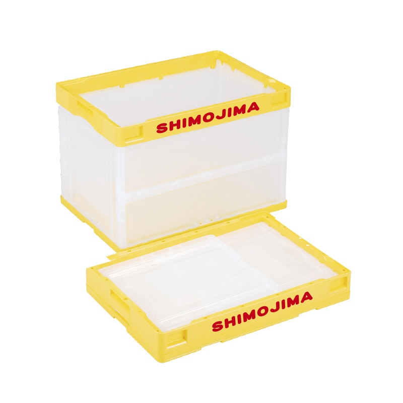 【オリジナル印刷】折りコン CBS61NR イエロー透明 1色印刷 20個