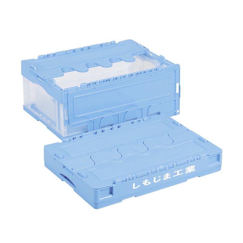 【オリジナル印刷】折りコン CFS31NR ブルー透明 1色印刷 20個