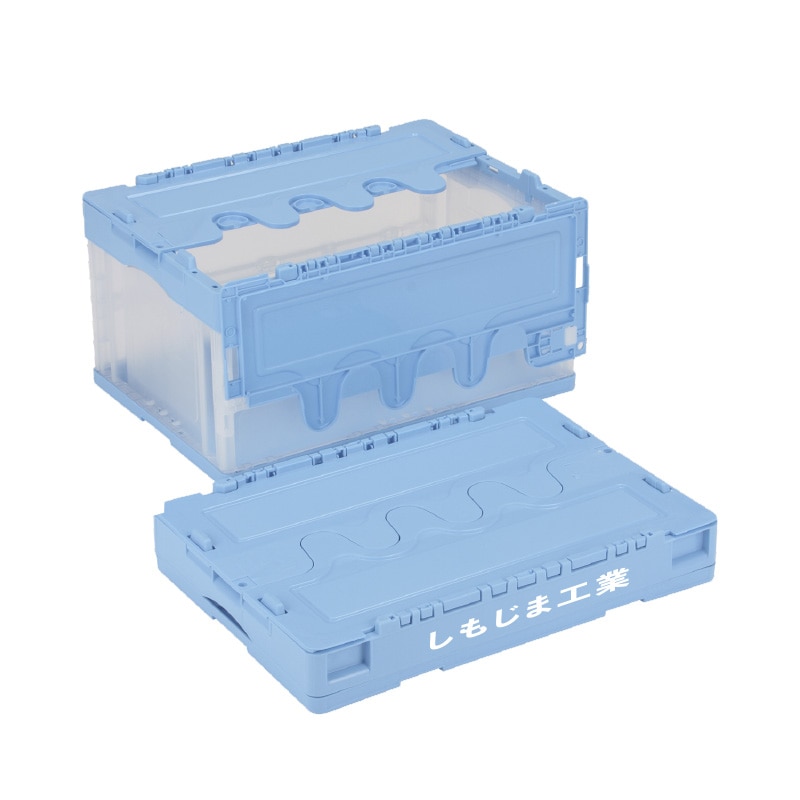 【オリジナル印刷】折りコン CFS41NR ブルー透明 1色印刷 20個