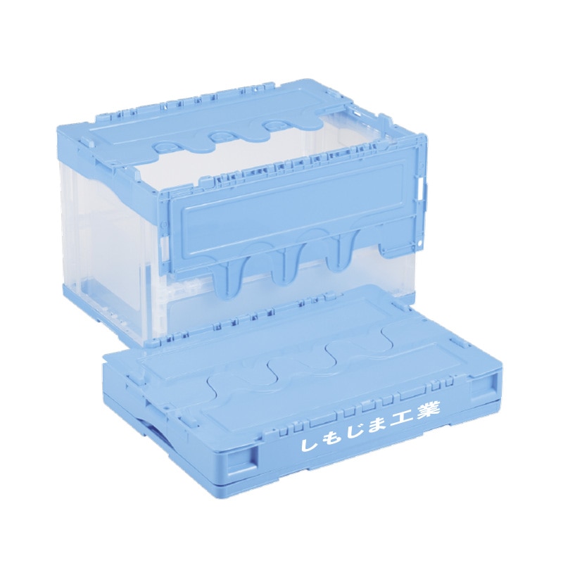 【オリジナル印刷】折りコン CFS51NR ブルー透明 1色印刷 20個