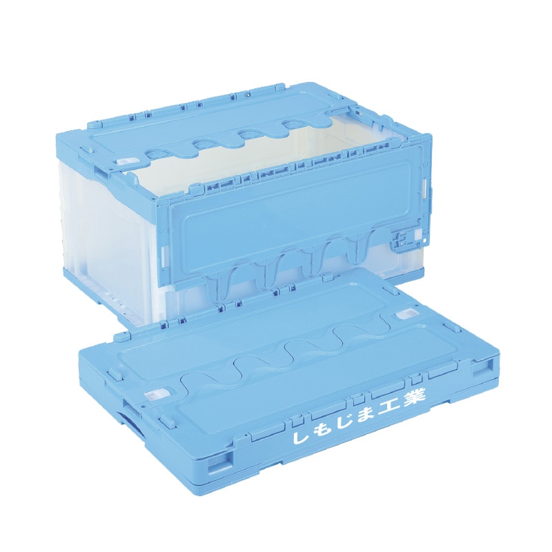 【オリジナル印刷】折りコン CFS76NR ブルー透明 1色印刷 20個