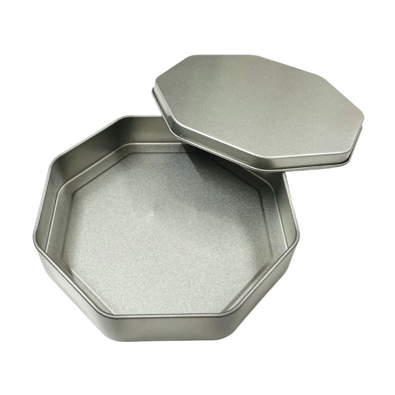 【オリジナル印刷】スチール缶 八角缶 フルカラー4色印刷 200個