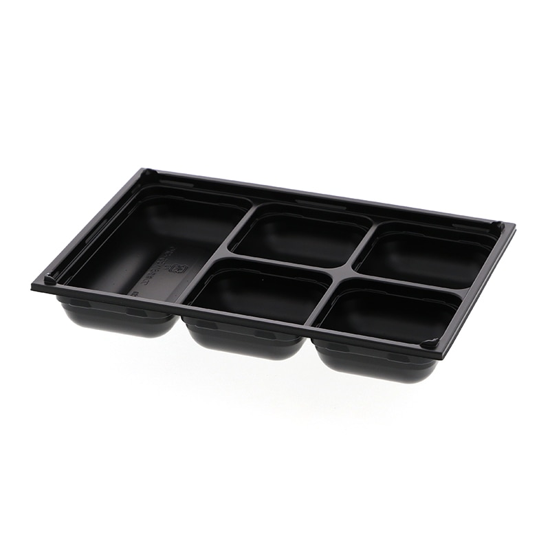 【オリジナル印刷】弁当容器 ワン折重 81×55 SP-5 黒底 200枚 パーツのみ・名入れ不可