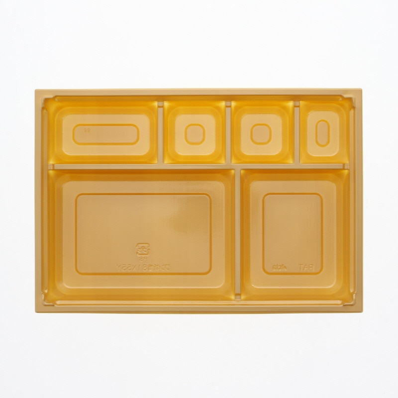 【オリジナル印刷】弁当容器 ワン折重 81×55 Y 金底 200枚 パーツのみ・名入れ不可