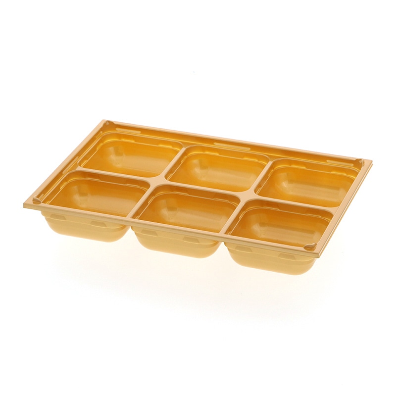 【オリジナル印刷】弁当容器 ワン折重 81×55 SP-6 金底 200枚 パーツのみ・名入れ不可