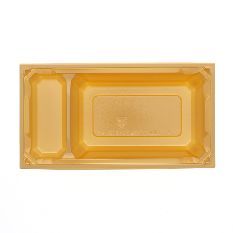 【オリジナル印刷】弁当容器 ワン折重 70×37 B-43 金底 400枚 パーツのみ・名入れ不可