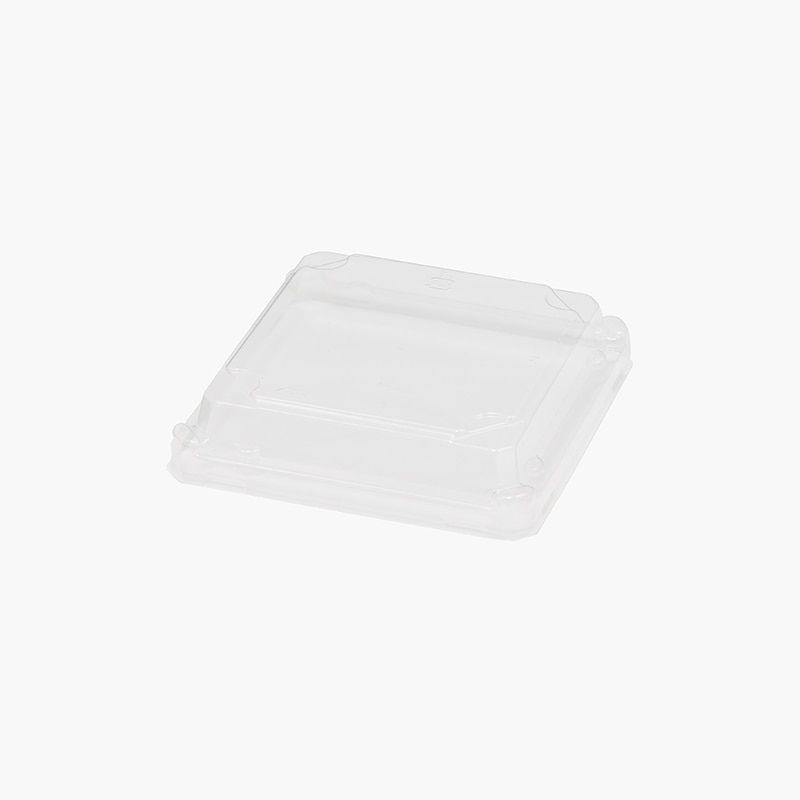 【オリジナル印刷】弁当容器 ワン折重 小隅40 K高蓋 透明 400枚 パーツのみ・名入れ不可