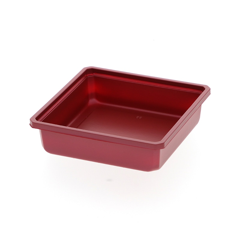 【オリジナル印刷】弁当容器　ワン折重 小隅45 A（重）　赤底　400枚　パーツのみ・名入れ不可