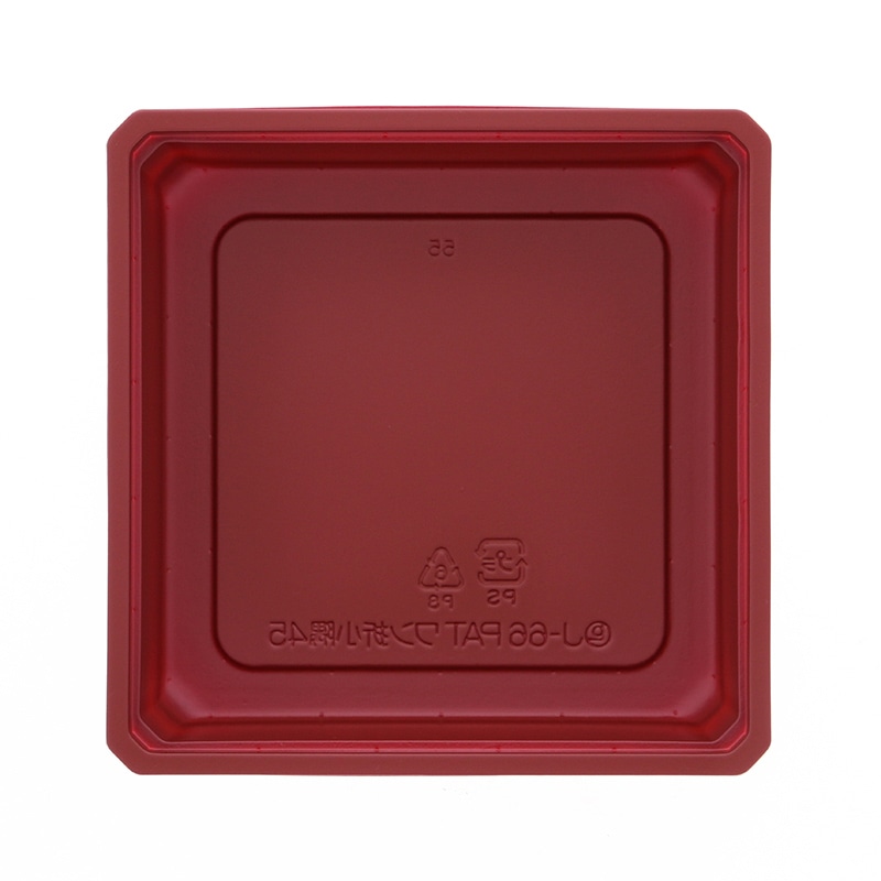 【オリジナル印刷】弁当容器　ワン折重 小隅45 A（重）　赤底　400枚　パーツのみ・名入れ不可