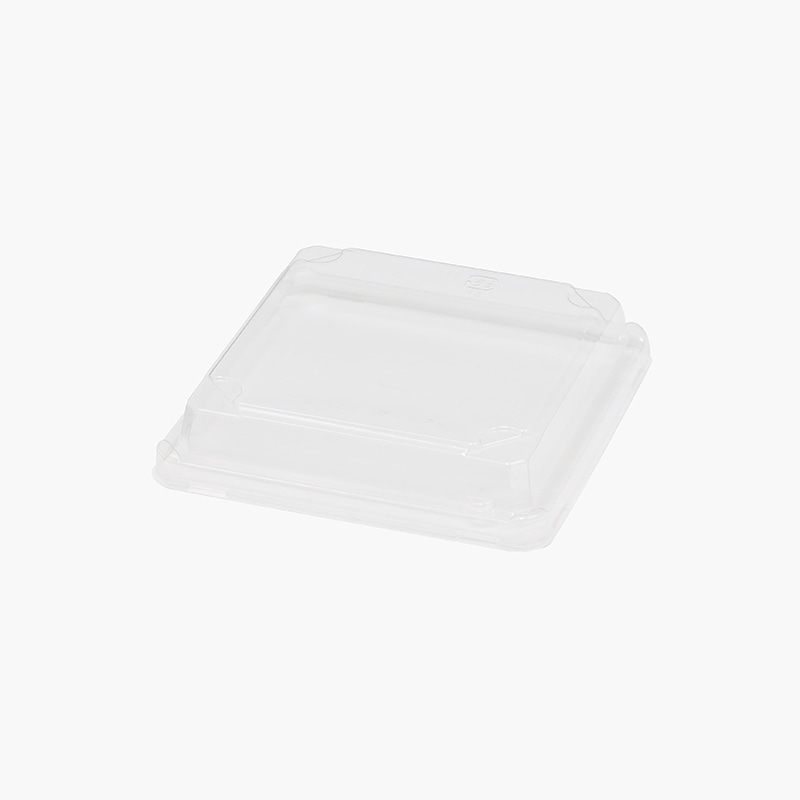 【オリジナル印刷】弁当容器 ワン折重 小隅45 K高蓋 透明 400枚 パーツのみ・名入れ不可