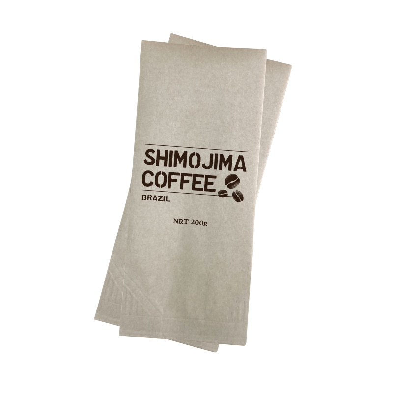 【オリジナル印刷】特注珈琲袋 100g用　未晒 フルカラー印刷　2000枚