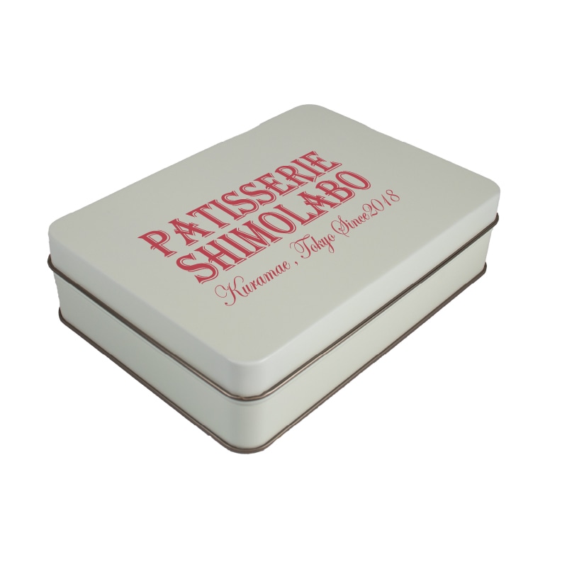 【オリジナル印刷】特注K－3缶 シルク1色印刷 クリーム　60個