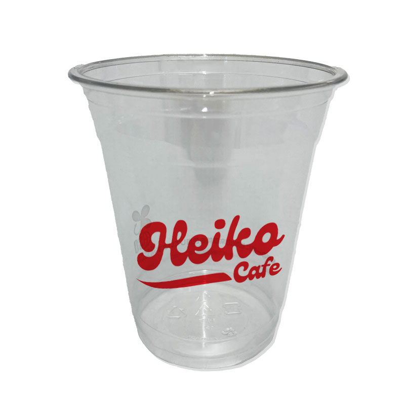 【オリジナル印刷】特注バイオPETカップ 14oz（414ml） 1色印刷　500個