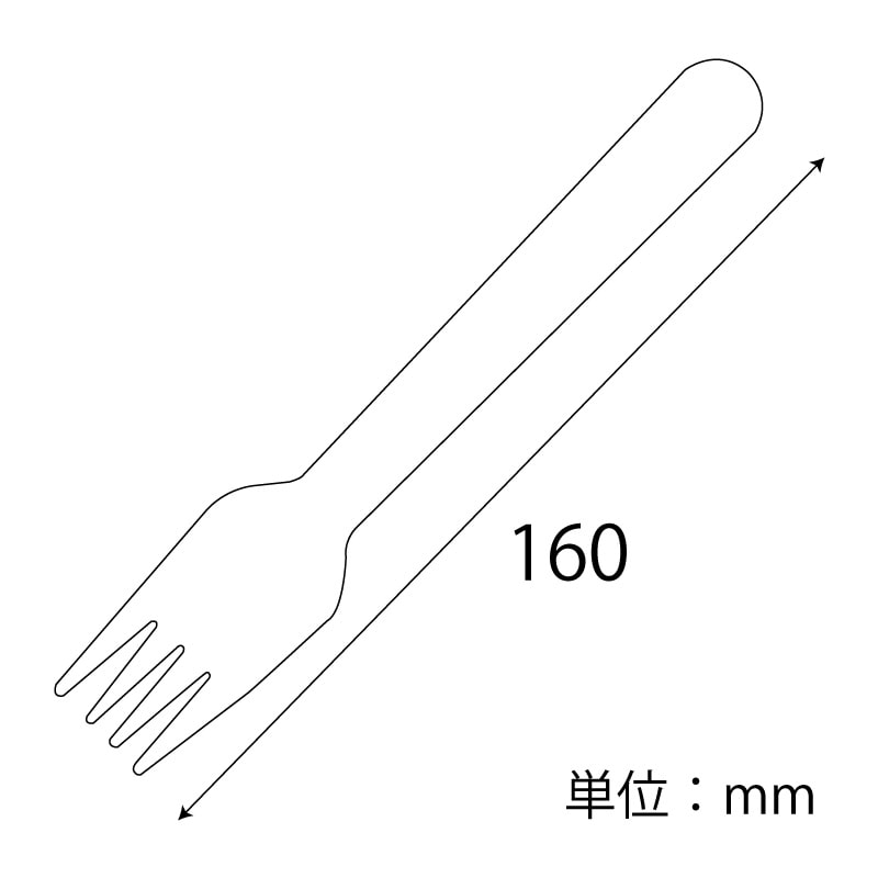 【オリジナル印刷】特注カトラリー　木製フォーク レーザー黒焼き 3000本